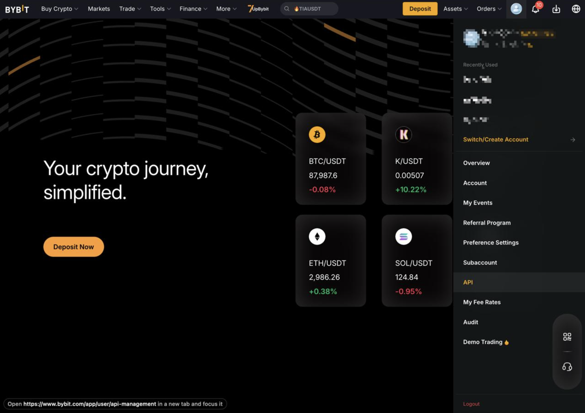 Step 1 · Open API & Security