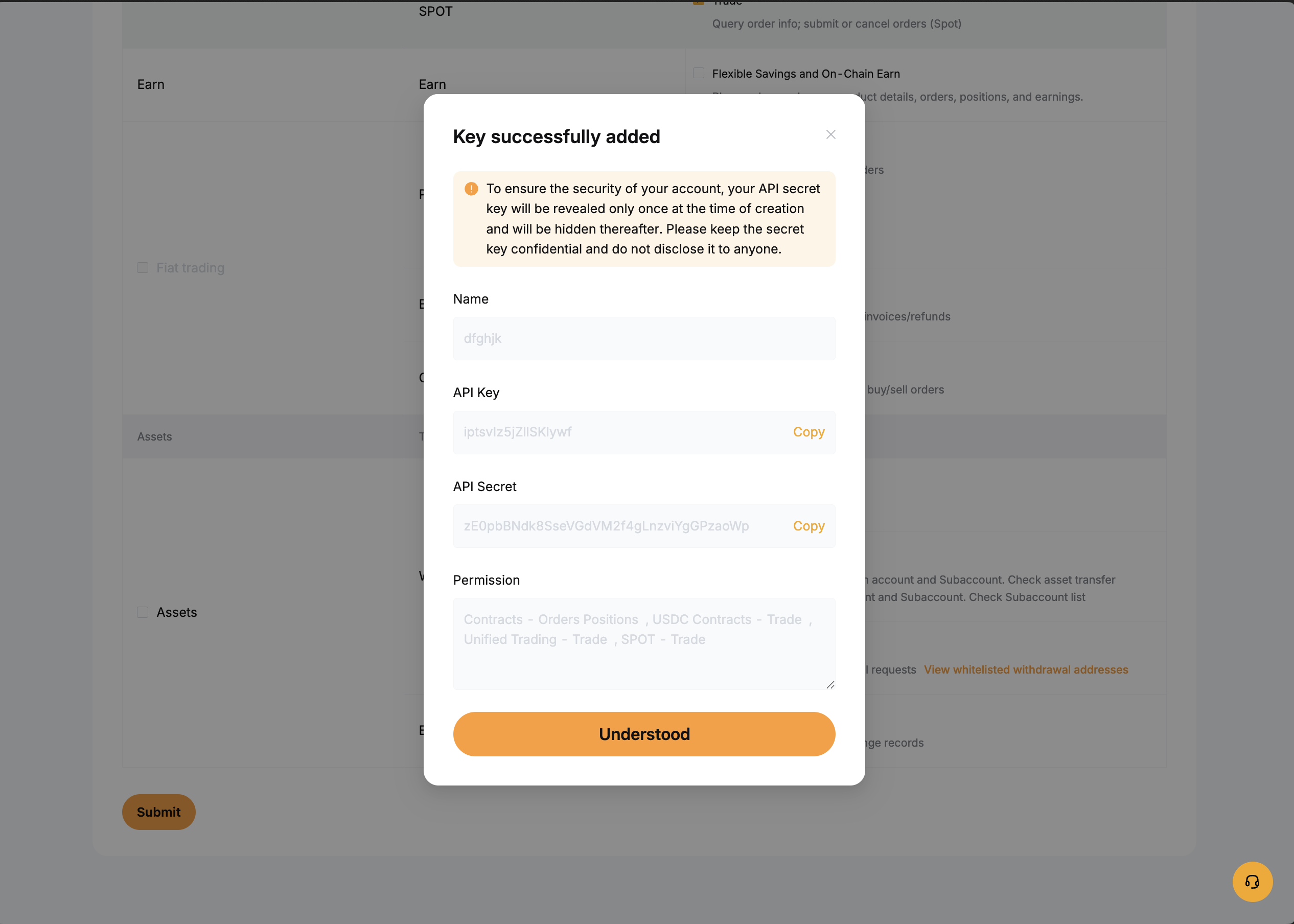 Step 5 · Reveal & Save Keys